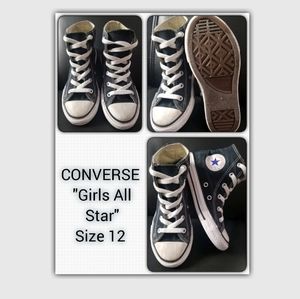 Converse All Star Girls Shoes Size 12